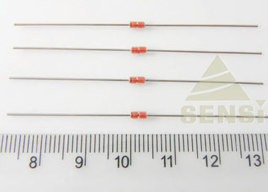 Osiowa i promieniowa obudowa termistora NTC o wysokiej delikatności w szkle